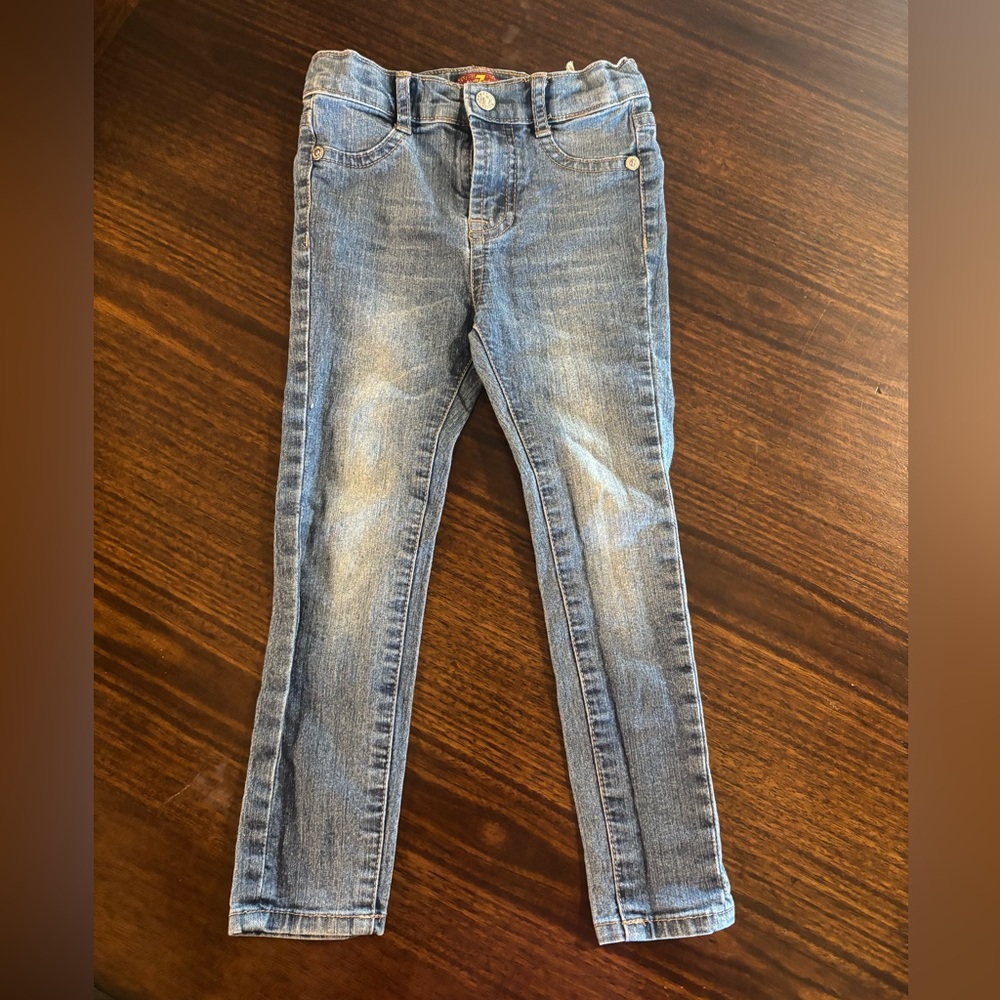 7 For All Mankind 3T Blue Denim skinny Jeans